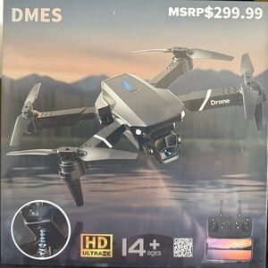 Black Drone with HD Camera